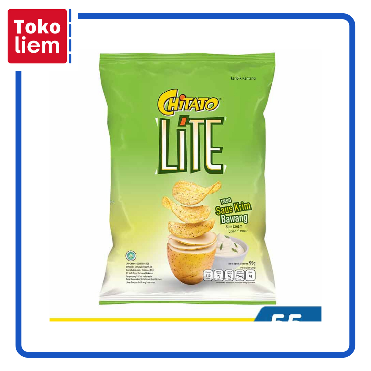 

Chitato Lite Snack Potato Sourcream Onion 55G