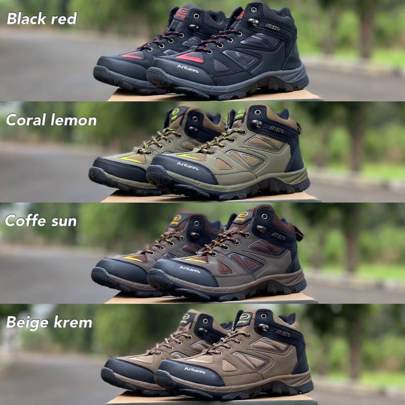 Sepatu gunung antares sepatu hiking pria sepatu outdoor pria terbaru