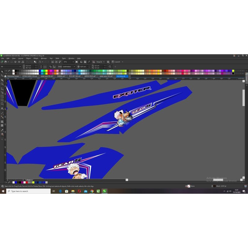 striping mx king custom anime