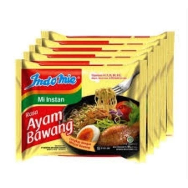 

Indomie Ayam Bawang Mie Instan Paket 5 Pcs