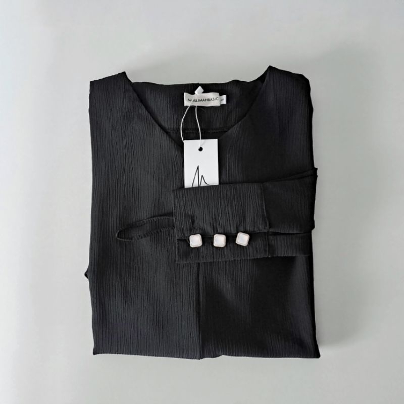 NWT MUSLIMAH BASIC - Amara Abaya Black Size S