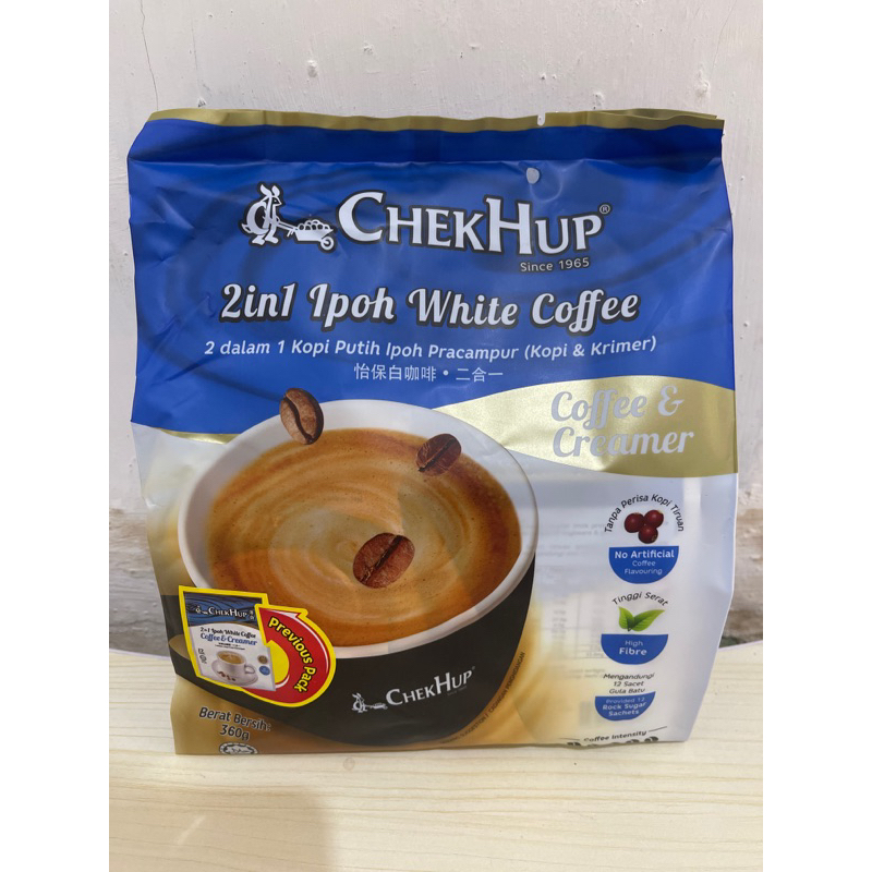 

chekhup 2in1 ipoh white coffee (coffee & creamer) chek hup 12sachets