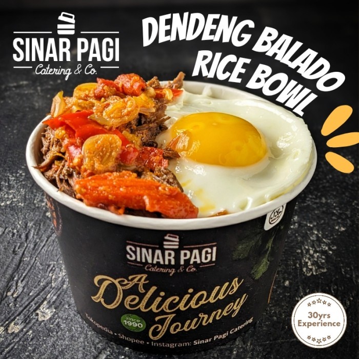 

Rice Bowl Dendeng Balado Sinar Pagi