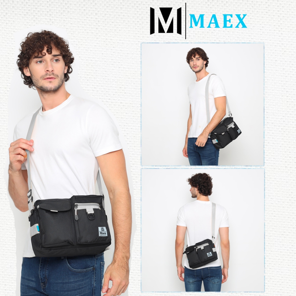 PREMIUM TAS SELEMPANG MAEX SUAVE TAS SELEMPANG POUCH TAS SELEMPANG PRIA WANITA TAS SELEMPANG SEDANG