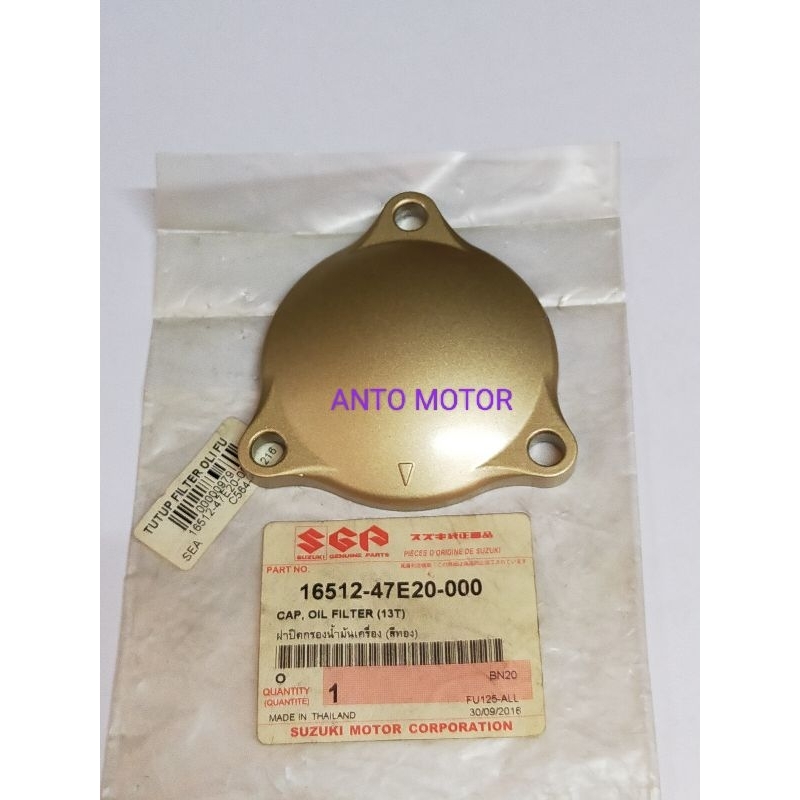 TUTUP FILTER OLI GOLD SATRIA FU 150 KARBU ASLI SUZUKI SGP