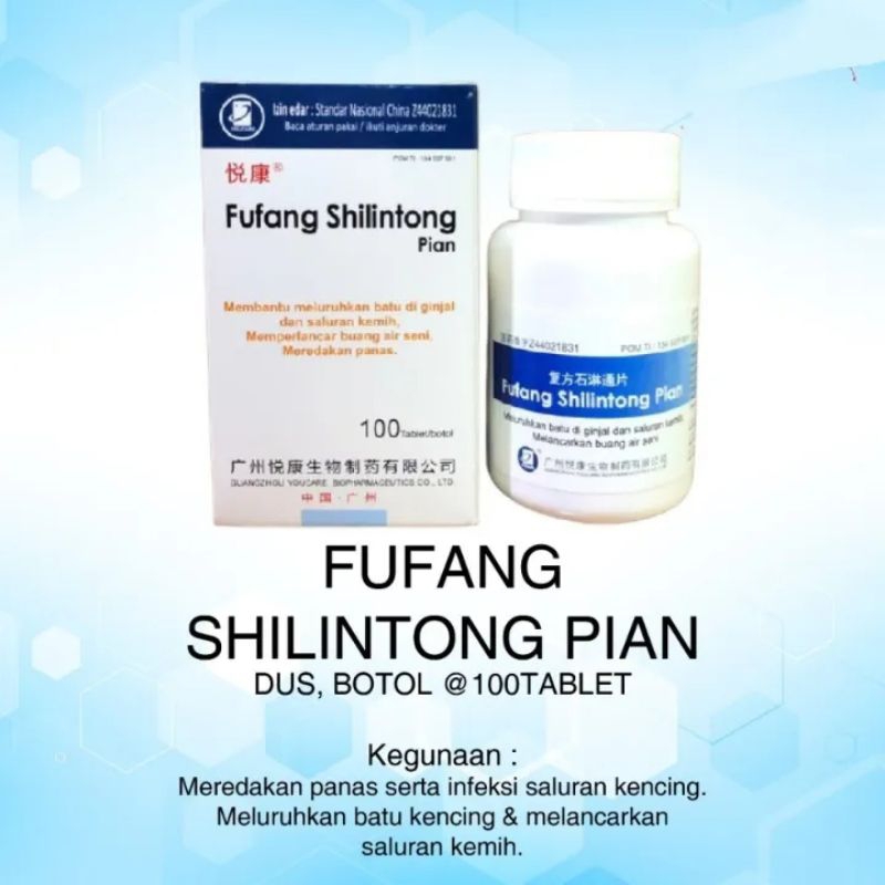 FUFANG SHILINTONG PIAN 100 TABLET SHI LIN TONG BATU GINJAL SALURAN KEMIH