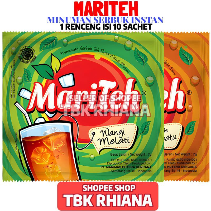 

Mariteh Serbuk 1 Renceng Isi 10 Sachet