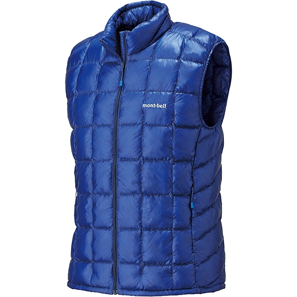 ROMPI VEST RARE MONT-BELL BULU ANGSA RABULANG MEN'S SQUARE QUILTED JAPAN ULTRA EX LIGHT 900FP CASUAL