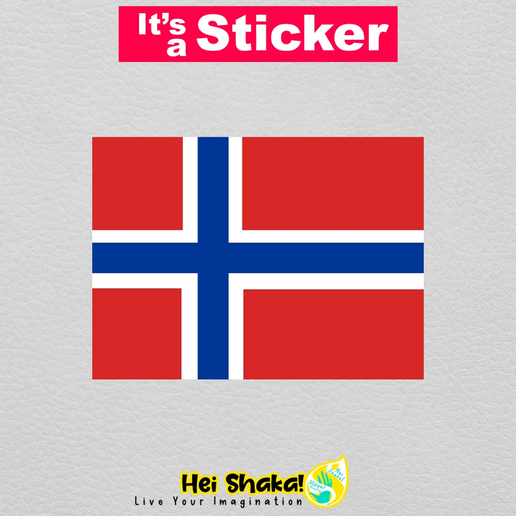 

Stiker Norwegia Norway Sticker Vinyl Satuaan Motif Bendera Negara Dunia Bahan Anti Air