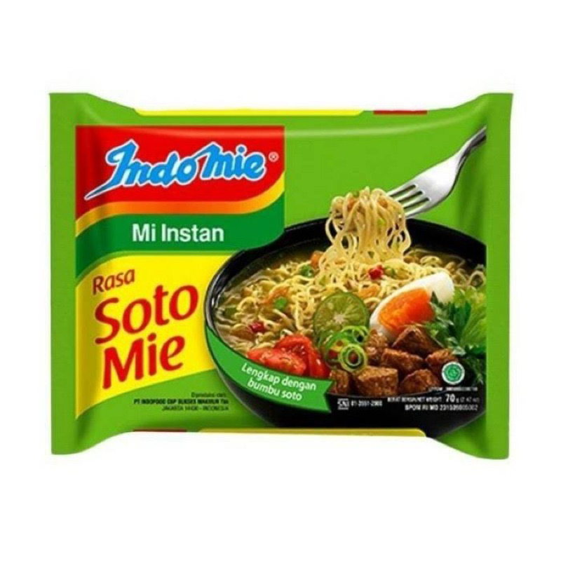 INDOMIE SOTO MIE 1 DUS / MI KUAH INSTAN SOTO MIE DUS KARTON