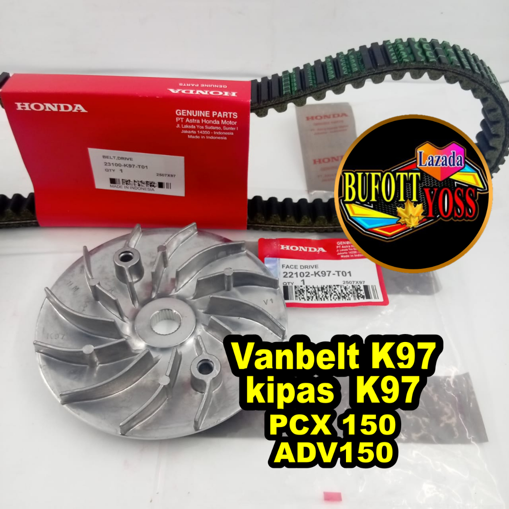 Vanbelt K97 Honda PCX 150Panbelt K97 ADV 150 Kipas cvt K97 PCX 150 vbelt K97 paket Kirian PCX 150