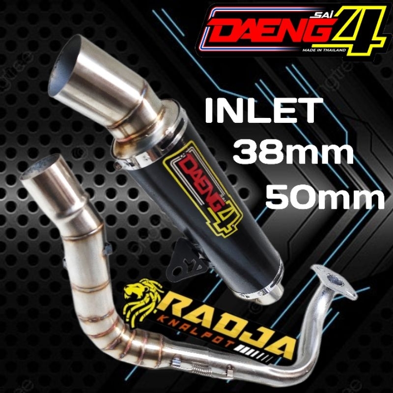 knalpot Beat daeng Sai4 hitam glosy mio sporty/knalpot daeng beat/knalpot daeng 4/knalpot daeng/knal