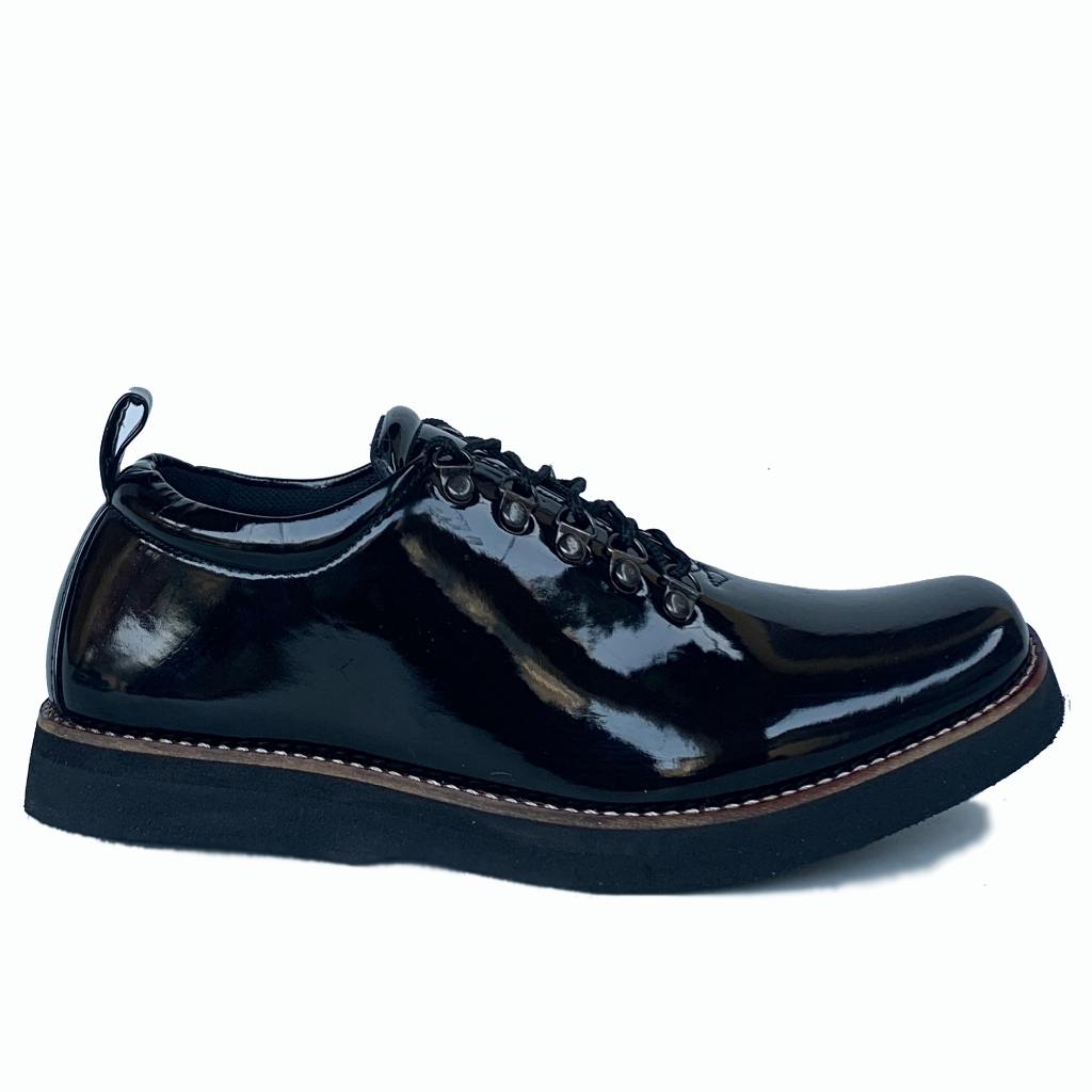 Sepatu Pria PDH Pendek 01 TNI Dinas PDH TNI AD AL AU Pria POLRI Security Satpam Sepatu Kerja