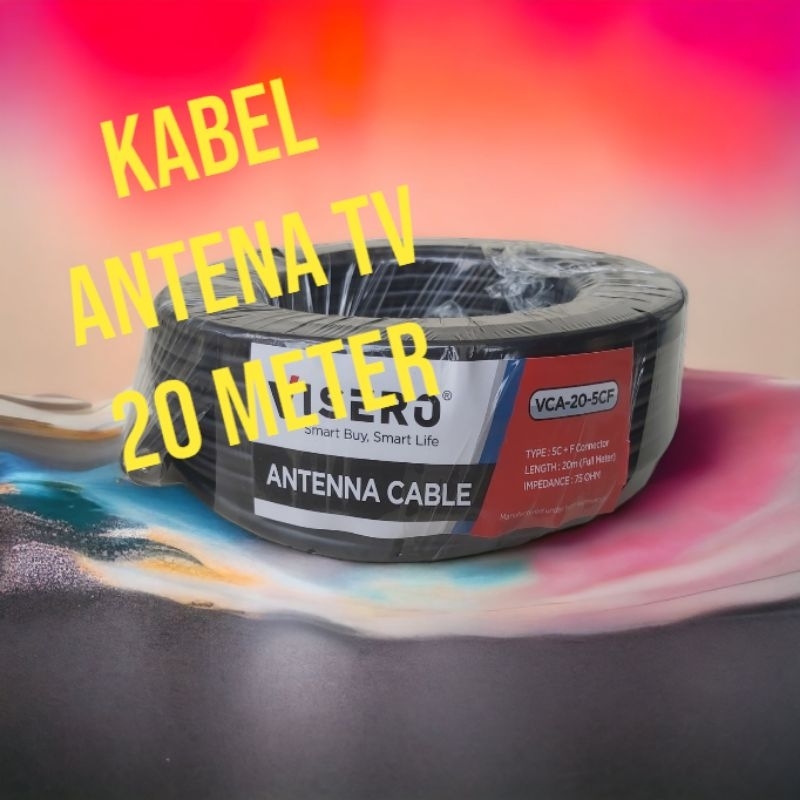 Kabel Antena TV 15 Meter dan 20 Meter Antena Digital