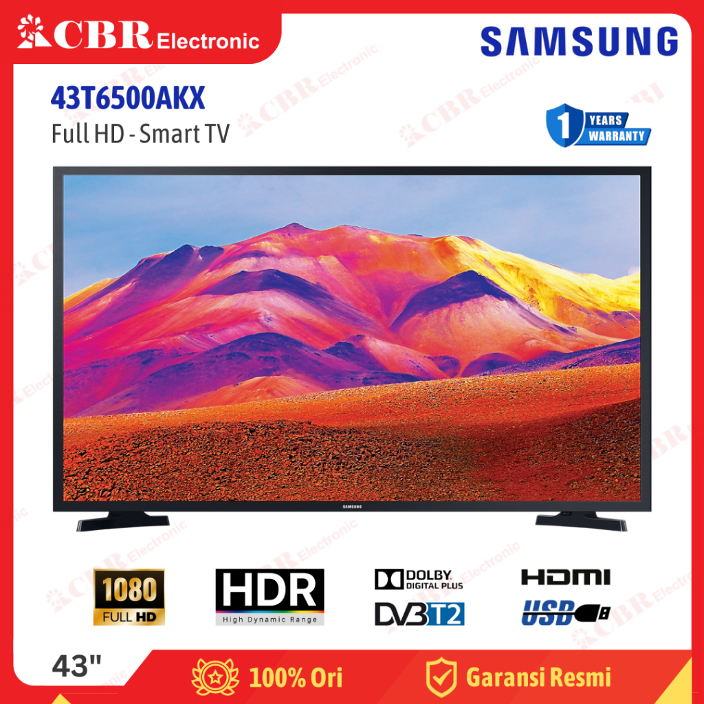 TV SAMSUNG 43 Inch LED 43T6500AKX ( FullHD - Smart TV)