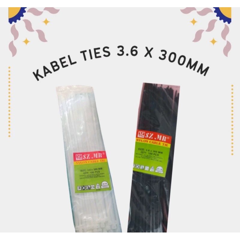 Kabel Ties 3,6 x 300 mm