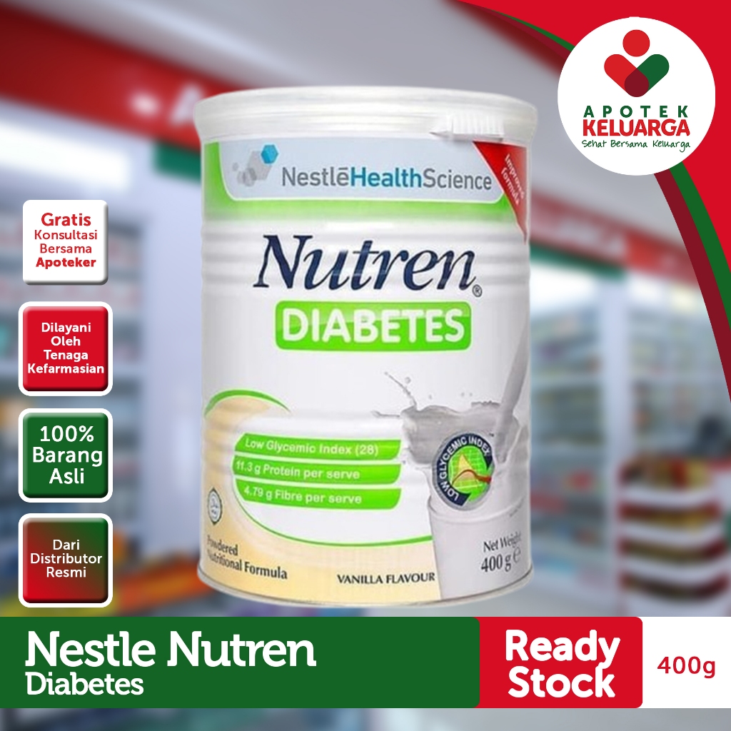 

Nestle Nutren Diabetes Vanilla 400 g #diabetes #mengontrol kadar gula