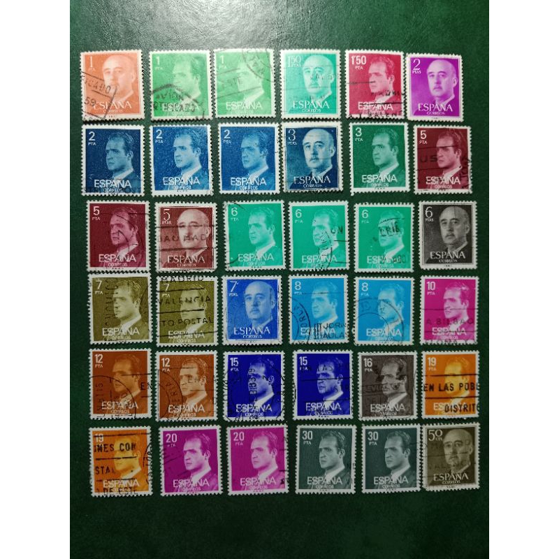 

Prangko Spanyol 36 Pcs Used campur