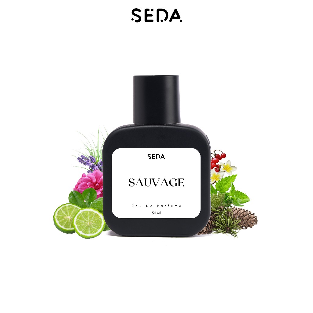 SEDA Parfum SAUVAGE 50ml - Eau De Parfum | Parfum Pria Minyak Wangi Tahan Lama Original