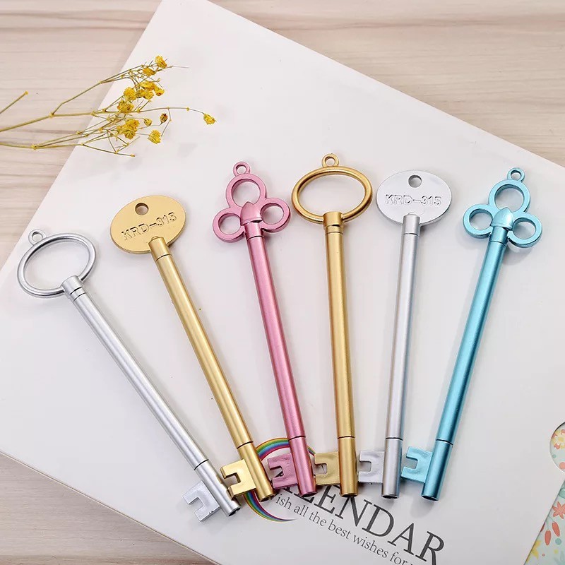 

GROSIR (ctshop1)Pulpen Bentuk Kunci Alat Tulis Unik/pulpen kunci unik