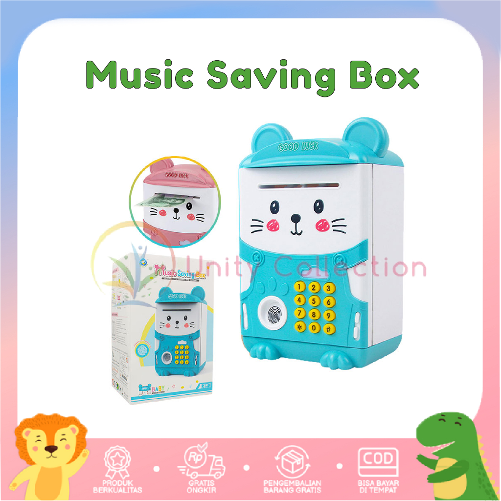 Music Saving Box Kotak Musik Celengan Otomatis