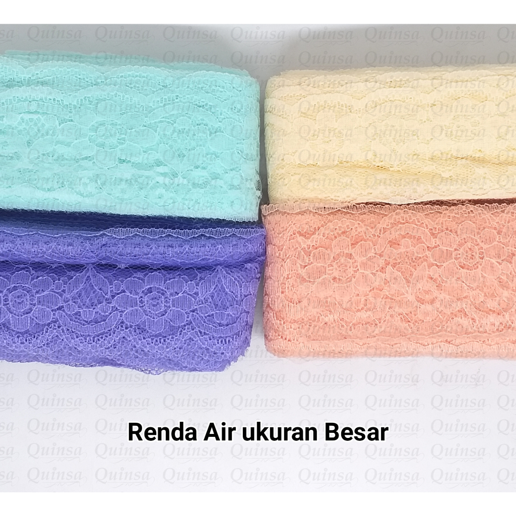 Per Rol Renda Air Bunga Besar 5cm