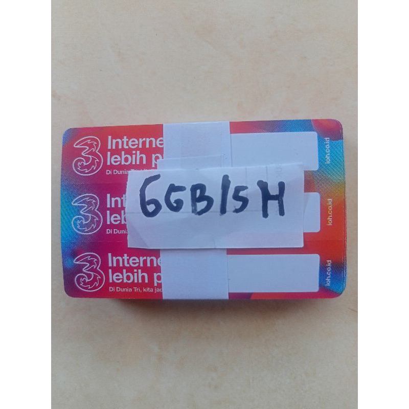 voucher tri happy 6GB 5 Hari