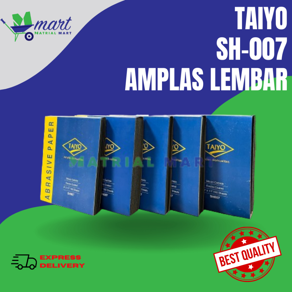 Amplas Lembaran kertas Pasir Duco Amplas  Kayu besi Taiyo