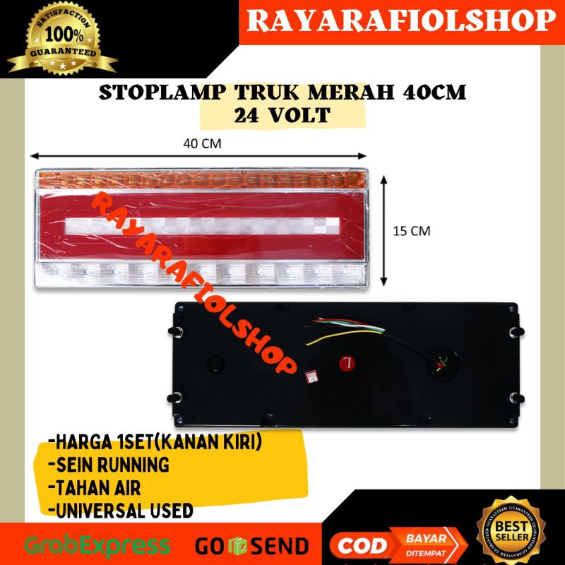 Lampu Stoplamp Truck 24volt Tipe Merah Lampu Rem Belakang Truk Hinodutro Dyna Canter Tongkang