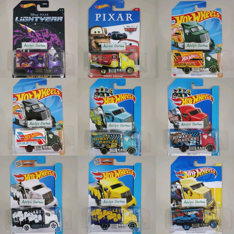 hotwheels hot wheels hiway hauler 2 edisi disney pixar cars lightning mcqueen hw city 2012 hw premie