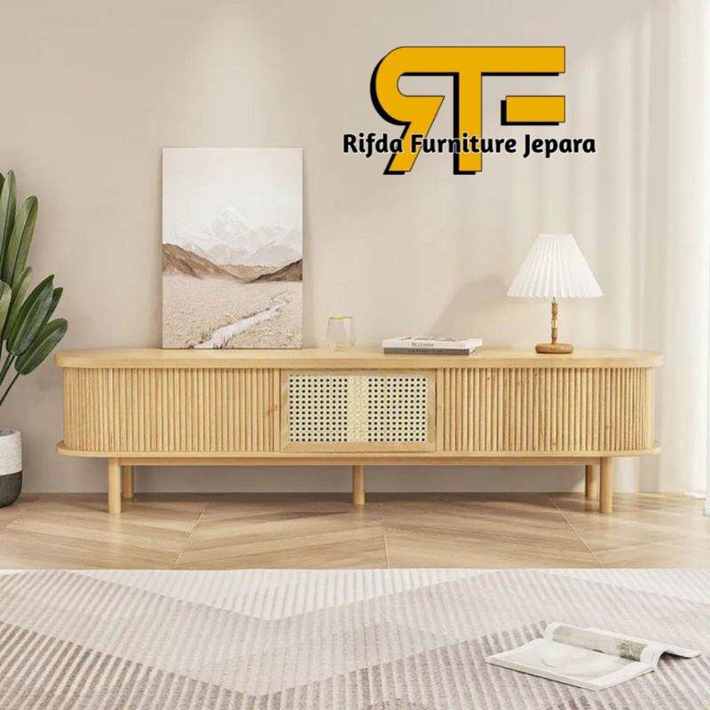 Bufet Cabinet TV Rotan Jati ( Bufet TV, Bufet rotan, Bufet TV minimalis )
