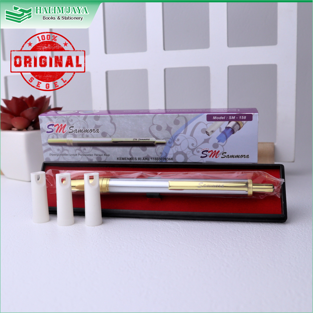 Pen Alat Bekam Perak | Lancing Sammora Silver SM - 158 | Alat Bekam Samora Silver SM 158