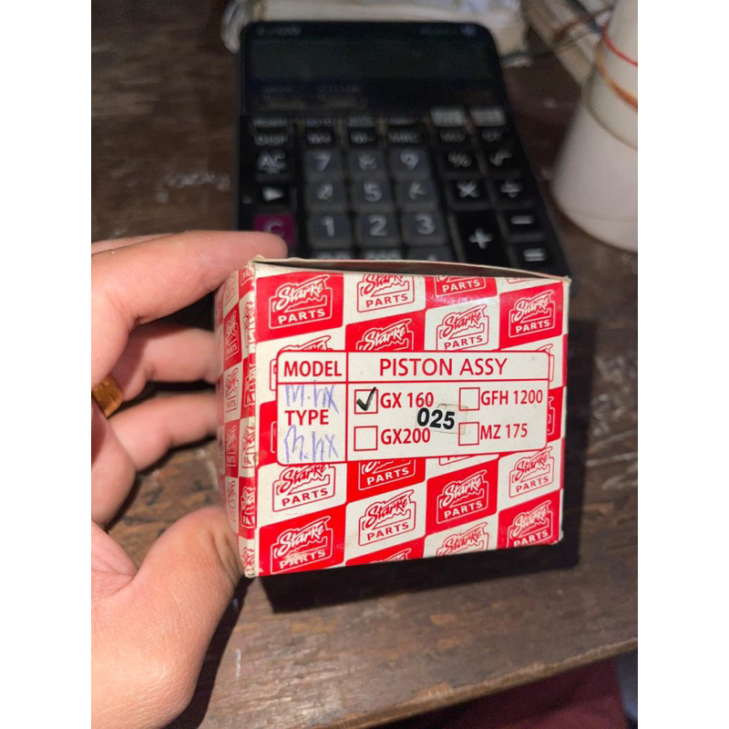 Piston Kit Seher Kit + Piston Ring GX160 Oversize 0,25 0,50 Merk (Starke), STD Merk (VTop)