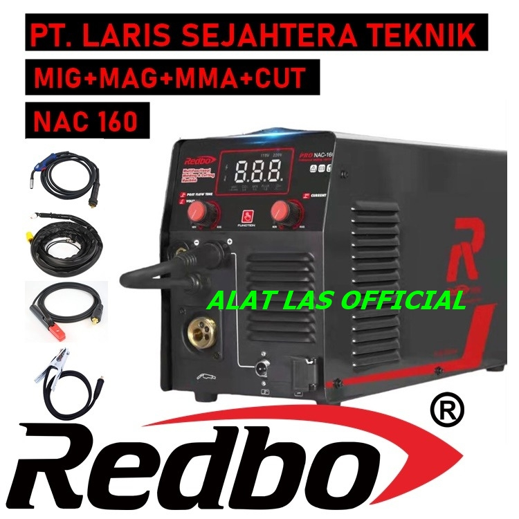 Mesin Las Redbo Pro NAC 160 Trafo Las Listrik MIG MAG MMA CUT 160