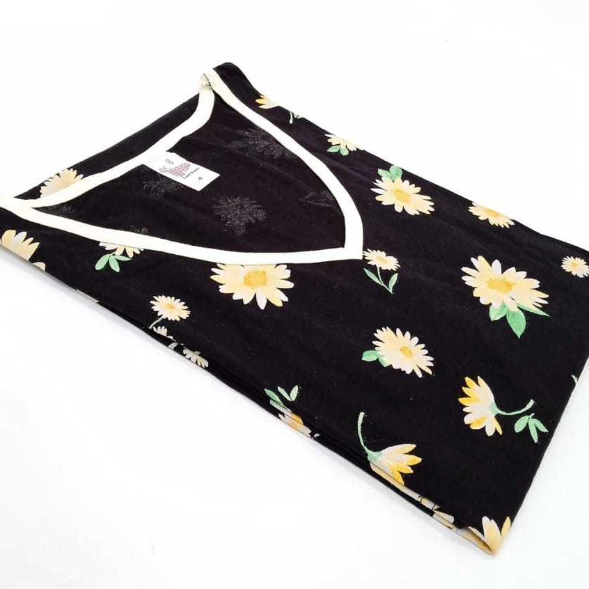 BAJU TIDUR DASTER DEWASA KAOS NESSA MOTIF XL