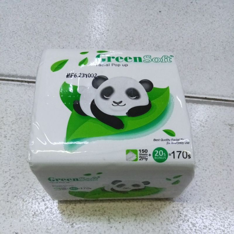 tisu green soft pop up 150