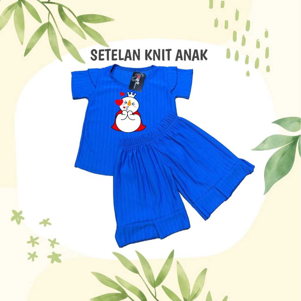 Setelan Knit Hornet Anak Perempuan Usia 1-10 Tahun / Setcel Anak Perempuan