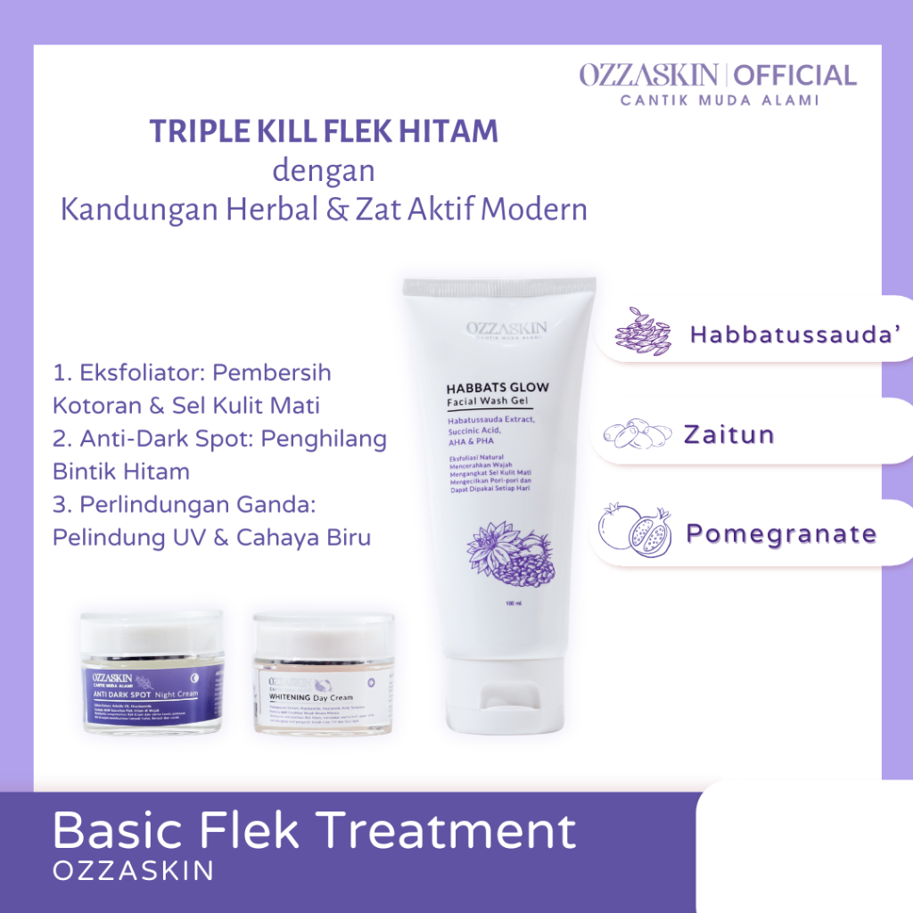 [Launching Ozzaskin] Perawatan Basic Flek Treatment Ozzaskin Skincare By Oki Setiana Dewi OZZASKIN OFFICIAL