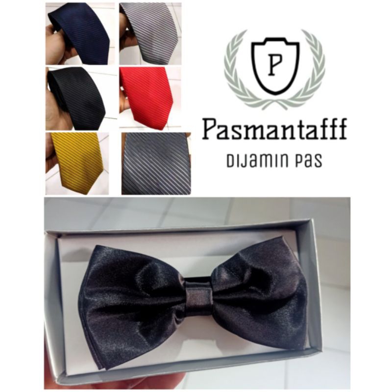 Dasi Exclusive Tyrone Doby Salur 3 inci 8 cm & Dasi Kupu2