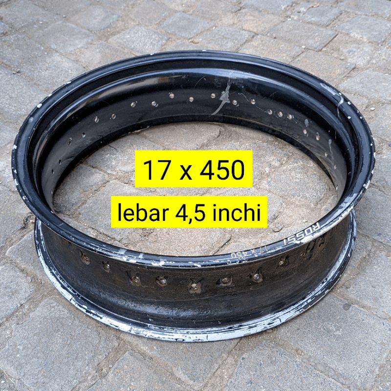 Velg Rossi Xd Sprint Original Rossi ring 17/450 - Rossi Xd Sprint Ring17 Lubang 36 Lebar 4,5 inch (t