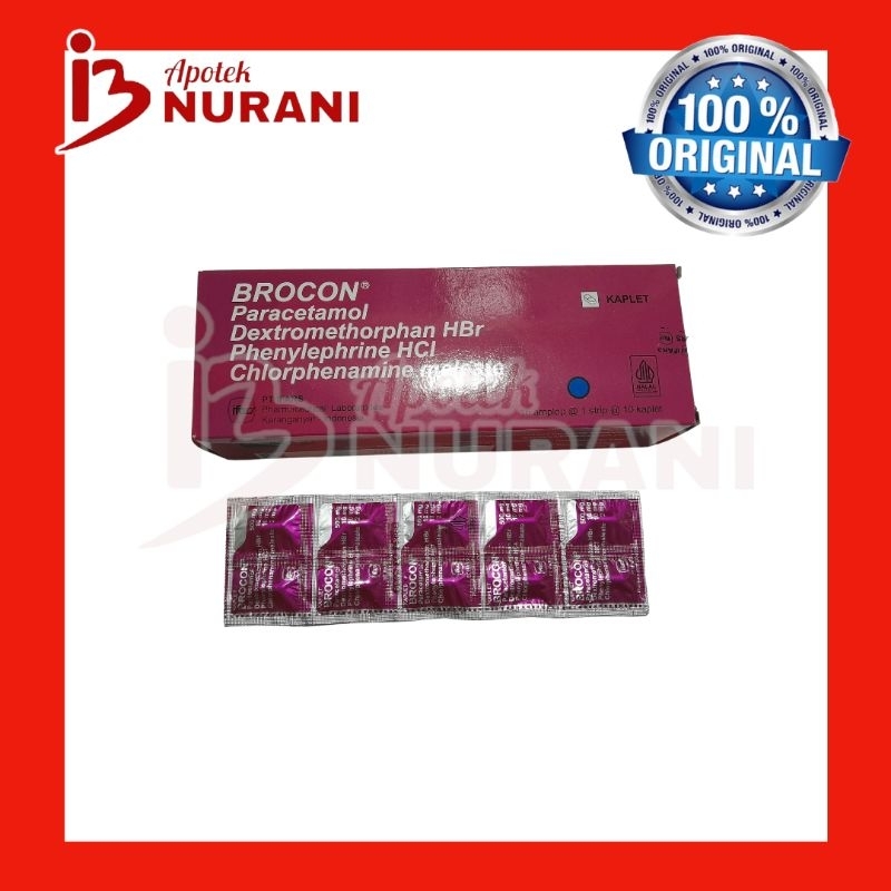 BROCON STRIP @10 TABLET obat batuk pilek