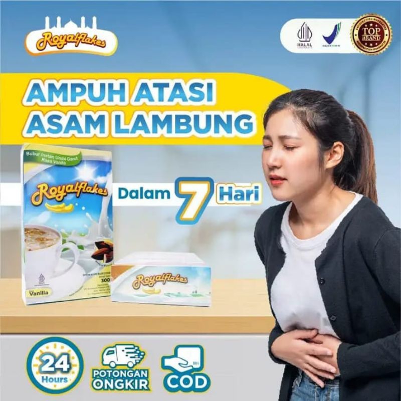 

RoyalFlakes -300 Gram Atasi maag, perut kembung dll