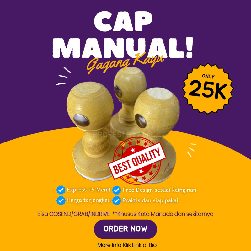 

CAP MANUAL GAGANG KAYU EXPRESS [15 MENIT SELESAI] WAJIB BACA DESKRIPSI SEBELUM ORDER