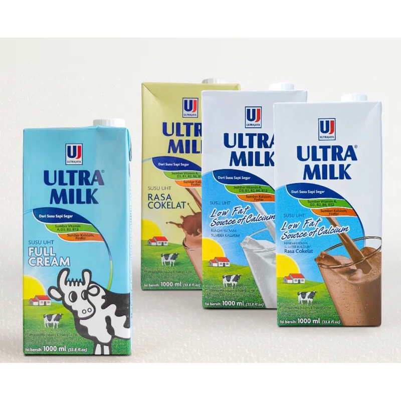 

Susu UHT ultra milk 1L (full cream,coklat, low fat vanila)