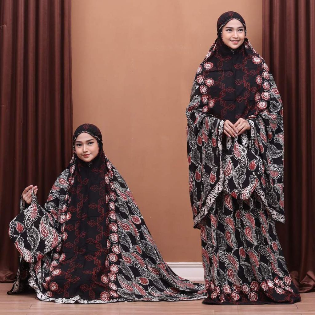 MUKENA BATIK CAP  MOTIF SOGAN / MUKENA PEKALONGAN