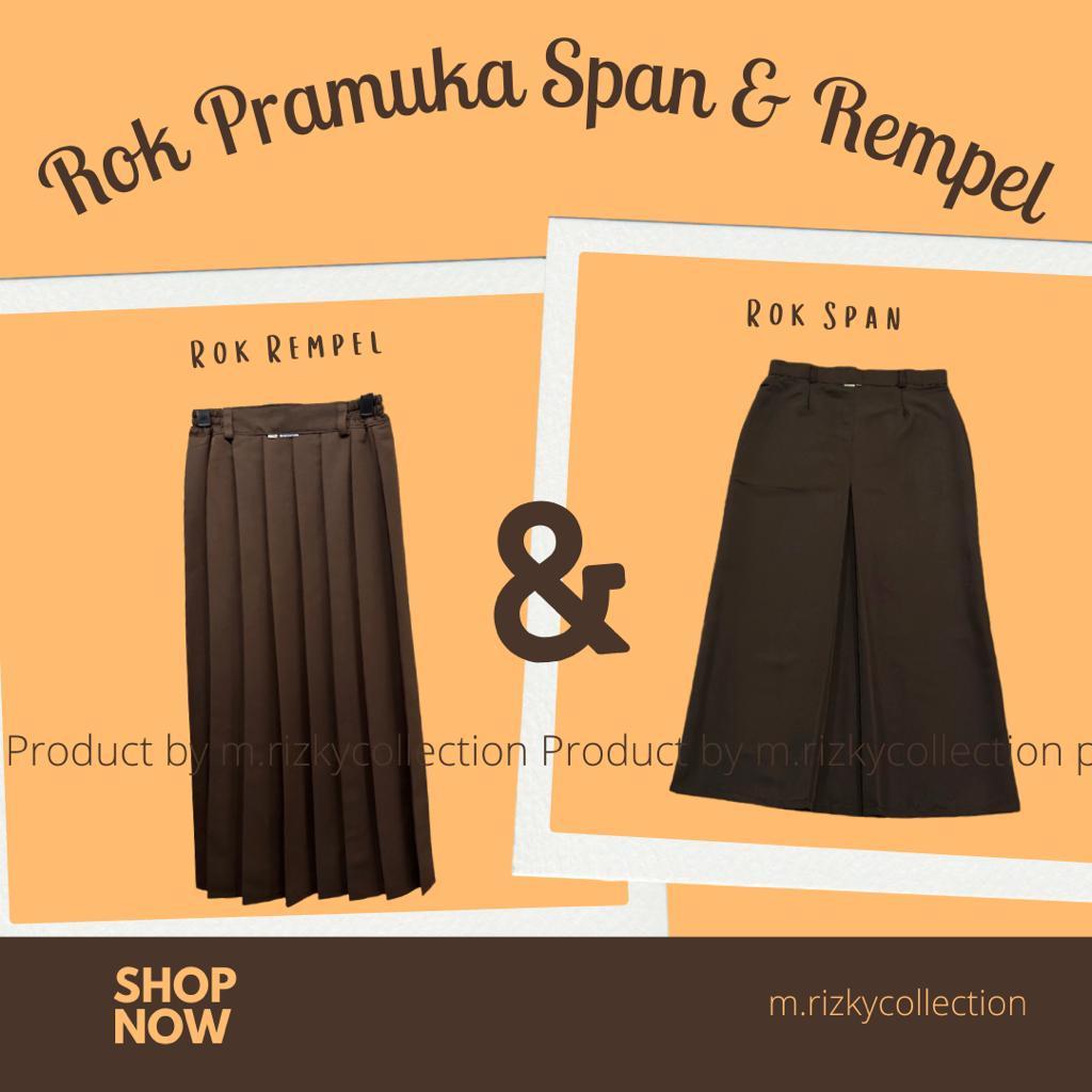 SERAGAM PRAMUKA SMA ROK PRAMUKA SMA ROK PRAMUKA REMPEL SMA ROK PRAMUKA SPAN SMA ROK COKLAT PRAMUKA S