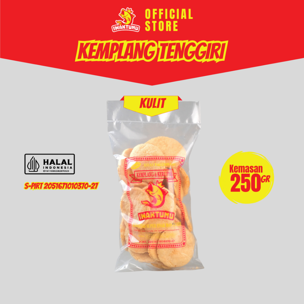 

Kemplang Kulit Tenggiri 250gr IWAKTUNU Kemplang/Kerupuk Palembang