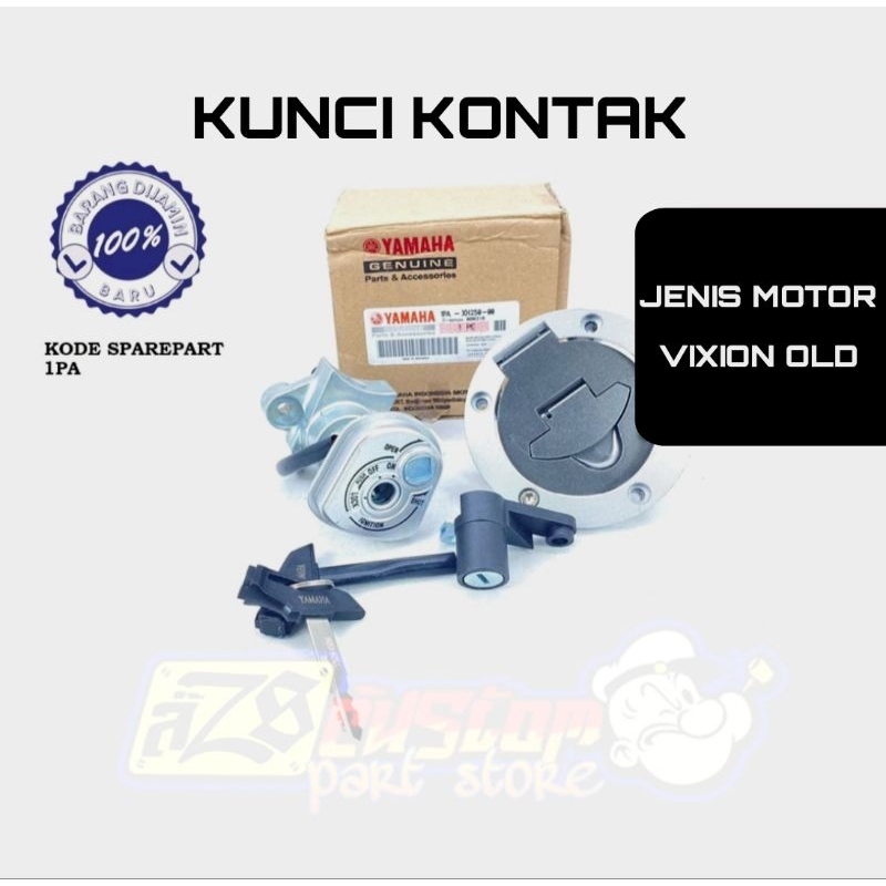 KUNCI KONCI KONTAK SET KUNCI TUTUP TANGKI YAMAHA VIXION NEW VIXION LED 1PA