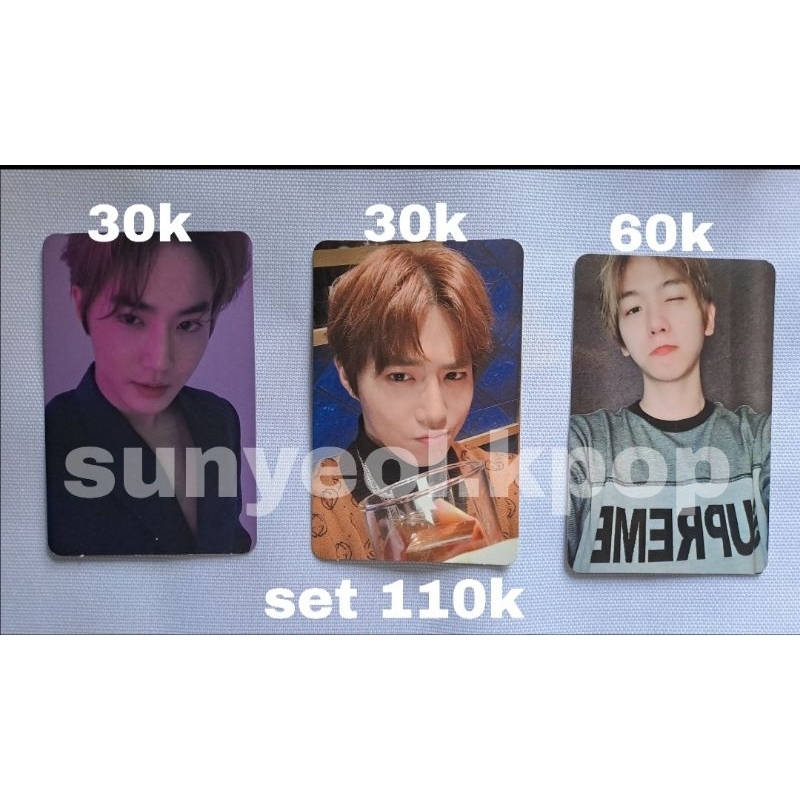 PHOTOCARD PC EXO SUHO BAEKHYUN DMUMT LOVE SHOT