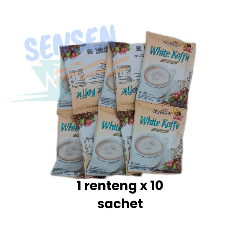 

Kopi Luwak White Coffee Original 10 x 20gram Renceng